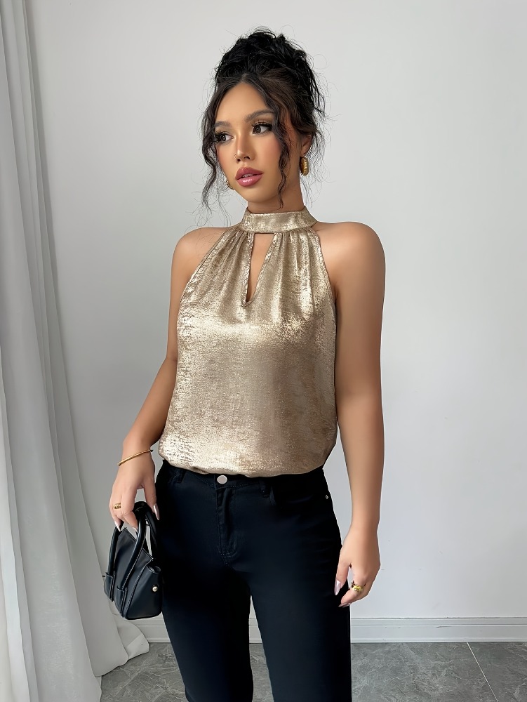 Champagner-Goldene Glänzende N – Blouse Off Shoulder Bewertung und Preis