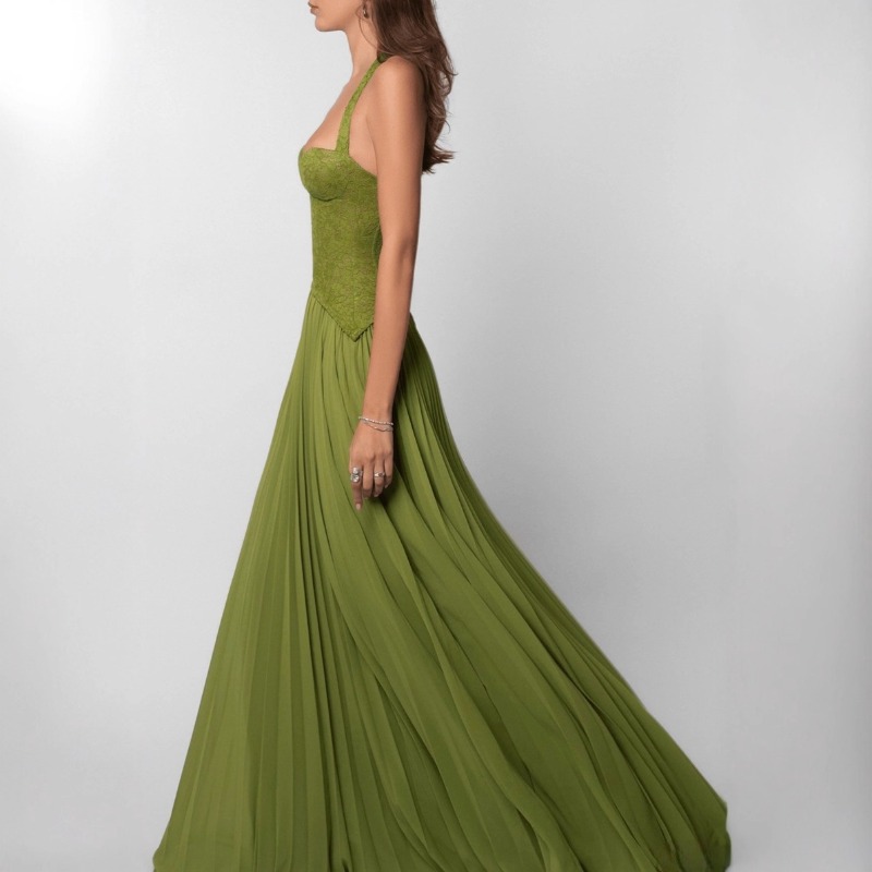 Sexy tief ausgeschnittenes Nec – Maxi Dress Halter Bewertung und Preis