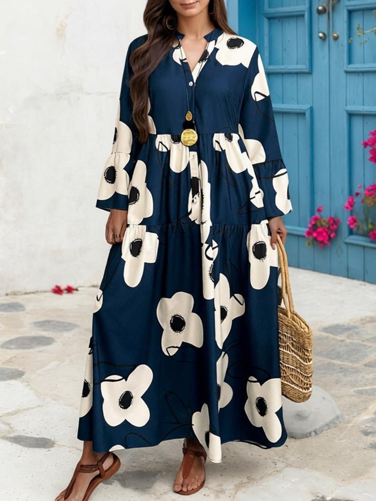 XL-4XL Übergrößen-Kleider für  – Midi Skirt Floral Bewertung und Preis